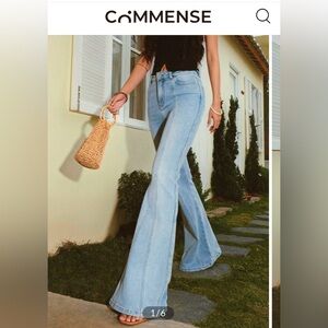New! Commense Light Blue Trendy Flare Jeans